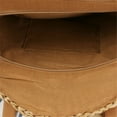 thumbnail image 6 of Fashion Rattan Women Round Straw Bag Shoulder Bag Woven Handbag Beach Tote Bag 4, 6 of 8