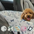 thumbnail image 4 of Pet Car Seat Dog Bed Waterproof Design Car Armrests Nest Small Dogs Front Anti-Dirty Safety, 4 of 8