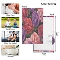thumbnail image 3 of Wobogo Lush Peonies 100% Cotton Towel 2 Pieces Set Super Soft and Highly Absorbent Suitable for Bathroom Gym Travel Camping Pool, 3 of 8