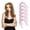 Pink, variant on Sinkoo Satin Heatless Curling Set, 6pcs No Heat Hair Rollers to Sleep in, Super Soft Ribbon Wrap Hair Curler Set, Brown Curling Set with Bonnet for Sleeping