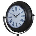 thumbnail image 5 of DecMode 62"H, 16"W Metal Black Analog Industrial Tabletop Clock, 1 - Piece, 5 of 10