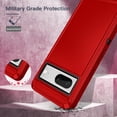 thumbnail image 5 of Designed for Google Pixel 8 Heavy Duty Case, Triple Layer Protection Shockproof Dropproof Dustproof Anti-Scratch Phone Case Cover for Google Pixel 8,Red, 5 of 6