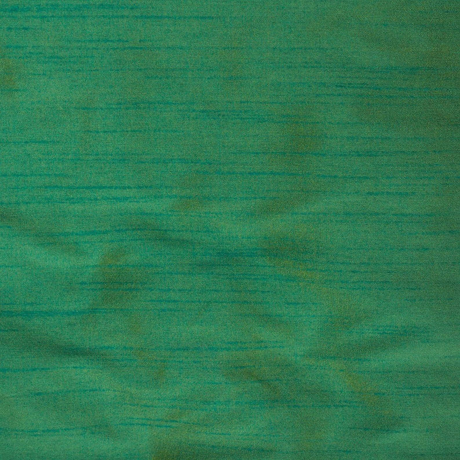 Fabric Mart Direct Aqua And Yellow Faux Silk Fabric By The Yard, 42 inches or 107 cm width, 1 Yard Blue Silk Fabric, Slubbed Faux Silk, Bridal Dress Silk Fabric, Wholesale Art Silk Fabric