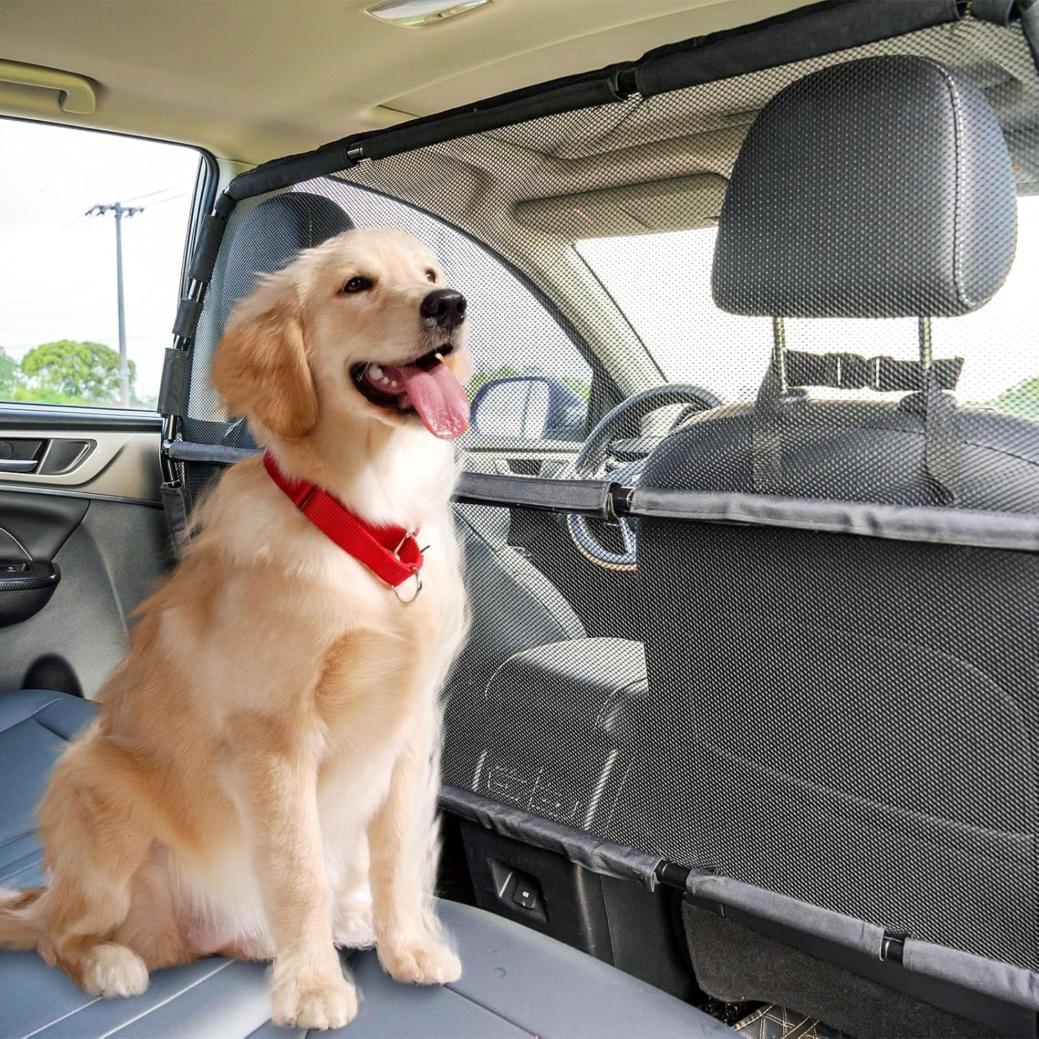 Adjustable Car Vehicle Safety Grid Dog Cargo Area Barriers Keep