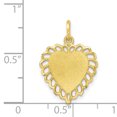 thumbnail image 3 of 10k Yellow Gold Heart Charm Pendant, 3 of 7