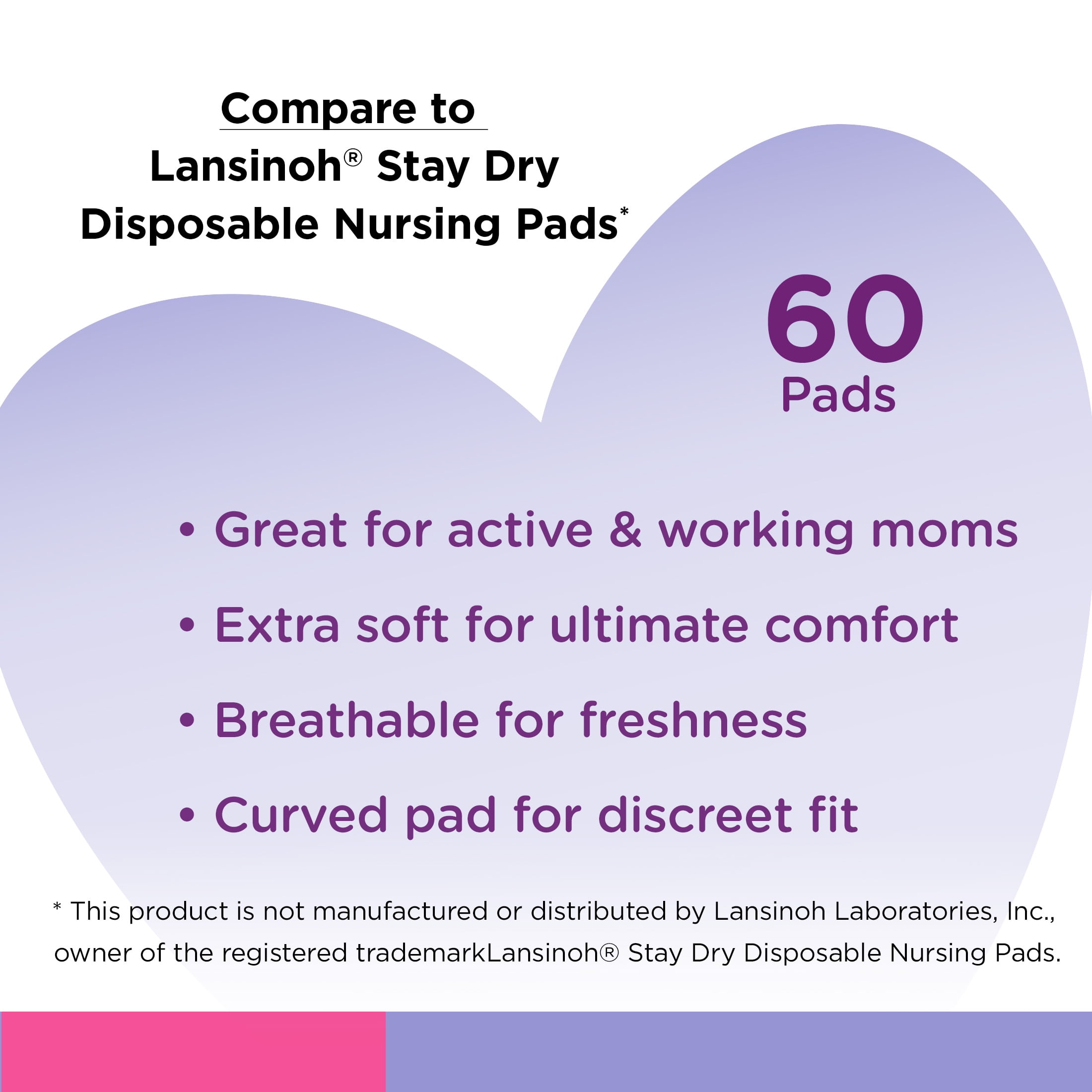  Lansinoh Stay Dry Disposable Nursing Pads, Soft and