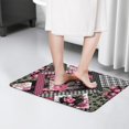 thumbnail image 4 of Pioneer Flower Floral Print Flannel Non Slip Door Rugs,Washable Door Mats Indoor,Decorative Door Mats,Dirt-Resistant and Absorbent Doormat for Entrance,Bedroom,Kitchen,Bathroom,31.5"x17", 4 of 4