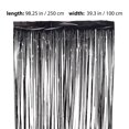 thumbnail image 2 of CIMAXIC Rideaux à Franges 2 Pcs Rideaux à Franges Noirs Guirlande de Fête Fond Décor de Fête, 98.43"X39.37 Pouces(LxW), 2 of 5