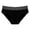 Black, variant on Gmluru Women'S Panties Solid Color Breathable Sports Four Cornered Lace Briefs Red Underwear Plus Size S