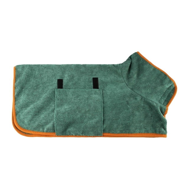 Dog Bathrobe Absorbent Dog Towels Large Quick Drying Robes For After Bath Soft Adjustable Warm Keeping Dogs Towel(S XL)