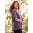 thumbnail image 3 of Catherines Women's Plus Size Suprema Short Sleeve V-Neck Tee, 3 of 6