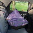 thumbnail image 7 of Renewold Car Seat Cover for Boys Girls, Nursing Carseat Canopy Baby Breastfeeding Cover Multi-Use Nursing Scarf Infant Stroller Cover Halloween Decor, Cute Highland Cow Lavender, 7 of 7