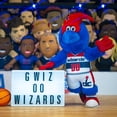 thumbnail image 2 of Bleacher Creatures Washington Wizards G-Wiz Figura de felpa de la mascota de la NBA de 10" - Una mascota para jugar o exhibir, 2 of 5
