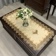 thumbnail image 6 of AUQ European Embroidered Tablecloth Western Tea Table Runner Coffee Table Flag Rectangle Lace Dust Cover 50*100cm, 6 of 7