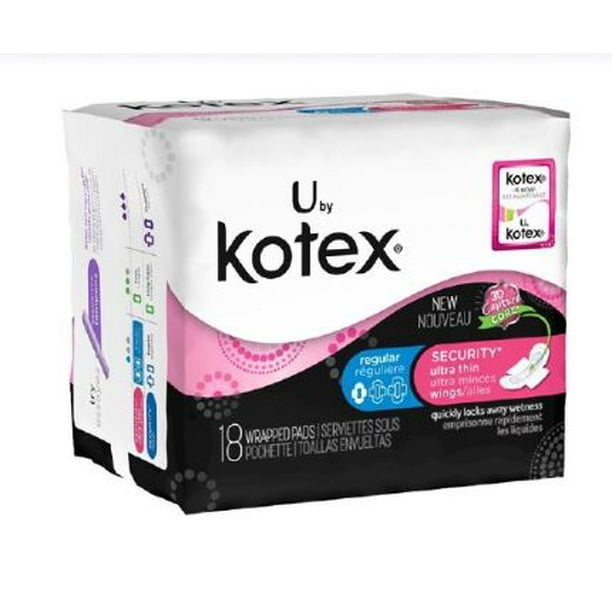 Feminine Pad U By Kotex Security Ultra Thin With Wings Regular Absorbency Pack Of 18 Walmart Com Walmart Com Feminine Pad U By Kotex Security Ultra Thin With Wings Regular Absorbency Pack Of 18 Walmart Com Walmart Com