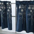 thumbnail image 4 of 1 Pieza Floral Elegante Con Aislamiento De Cocina Media Ventana Cortinas De Nivel Corto Paneles Cortinas A Prueba De Agua 137x61cm_B Soledad Paneles de cortinas cortas, 4 of 10