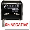 Self-Inking Rh Negative Stamp with Purple Ink