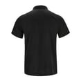 thumbnail image 4 of kamemi Polo Shirts Male Silk Touch Polo Men Extended T-Shirts(Black,4XL), 4 of 6