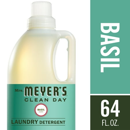 Mrs. Meyer’s Laundry Detergent, Basil, 64 fl oz (Best Natural Baby Detergent)