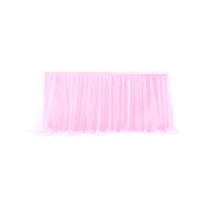 Tulle Table Skirt Table Cover Pink Birthday Wedding Decor Table Cloth Cake Dessert Arrangement (4Ft)