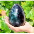 thumbnail image 2 of Polished Green and Multi Colors Fluorite Stone Egg 145mm / 2530g Natural Crystal Quartz Natural Gemstone, Energy Amplifier Ideal for Reiki Gift, Handpicked Stunning Egg, Showpiece Egg, 2 of 5