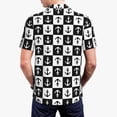 thumbnail image 6 of Wukai Nautical Anchors1 Men’s Polo Shirts,Quick-Dry Athletic Shirt,Classic Fit Shirts-Medium, 6 of 8