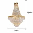 thumbnail image 2 of Vintage French Empire Chandelier Luxury Large Foyer Crystal Ceiling Light Height, 2 of 10