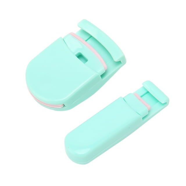 Cute Eyelash Curler, Practical Wide Angle + Partial Eyelash Curler Ergonomical Unique Design With Silicone Refill Pad For Girls Green,Purple