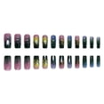 thumbnail image 6 of Halloween Dead Tree Branch Press On Nails Long Coffin 24Pcs, Gradient Purple Fake Nails with Gothic Bare Tree Design, Glossy Reusable False Nail Tips for Women, Dark Style Party Manicure Set, 6 of 6