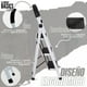 thumbnail image 3 of Escalera De Acero Tubular Tipo Tijera Plegable 3 Escalones Blanco, 3 of 6