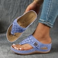 thumbnail image 5 of Orthopedic Sandals for Women 2026 Dressy Wide Width Flip Flops with Arch Support Comfortable Sandals Casual Summer Beach Wedge Non Slip Flip Flops Plus Size, 5 of 6