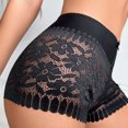 thumbnail image 6 of Elainilye Fashion Women Boxers Sexy Seamless Underwear Boxer Shorts Breathable Lace Strapcross Underwear Panties,Black, 6 of 9
