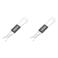 thumbnail image 4 of Cateissary 2-in-1 Keycap Shaft Puller Remover Double Mechanical Cleaning Key Wire Keyboard Computer Tool Metal Head Caps Extractor Negro 2Conjunto, 4 of 6