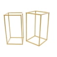 thumbnail image 4 of Miumaeov 2Pcs Flower Floor Stand Metal Column Flower Stand Set Gold Floor Vases Wedding Centerpiece Stand Display Rack Aisle Decor, 4 of 14