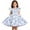 White-k, variant on Girls Back to School Dress Flutter Sleeve Printed Casual Daily Dress for Kids 3 10Y