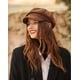 thumbnail image 3 of Gorra de invierno cálida con visera para mujer, boina de lana, gorro de pintor con visera, 3 of 6