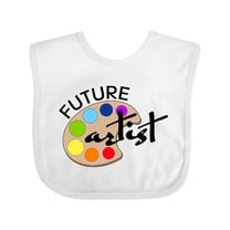Inktastic Future Artist with Paints Boys or Girls Baby Bib