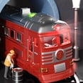 thumbnail image 3 of BIMZUC Kids Electric Steam Train Toy Inertia Glide Retro Spray Play Vehicle Set Educational Early Learning Red (13.2 inches / 33.5 cm), 3 of 6