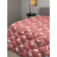 thumbnail image 2 of Meadow Down Alternative Comforter, Pastel Flourish with Rural Flowers Lily Berry Branches Autumn Tones Retro, Microfiber Quilt for All Season, 5 Sizes, Peach Ginger and Ruby, by Ambesonne, 2 of 3
