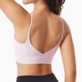 thumbnail image 4 of Ynynloco Sports Bras for Women - U-Neck Push Up Adjustable Thin Straps Padded Yoga Top Basic Wireless Camisole, 4 of 5