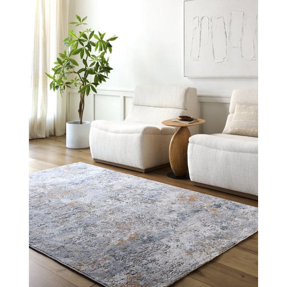 Livabliss Area Rugs for Living Room, 3x10 Hassler Modern Light Slate Runner Rug, Bedroom Dining Room Home Decor Stain Resistant Carpet (2'7" x 10' Runner)