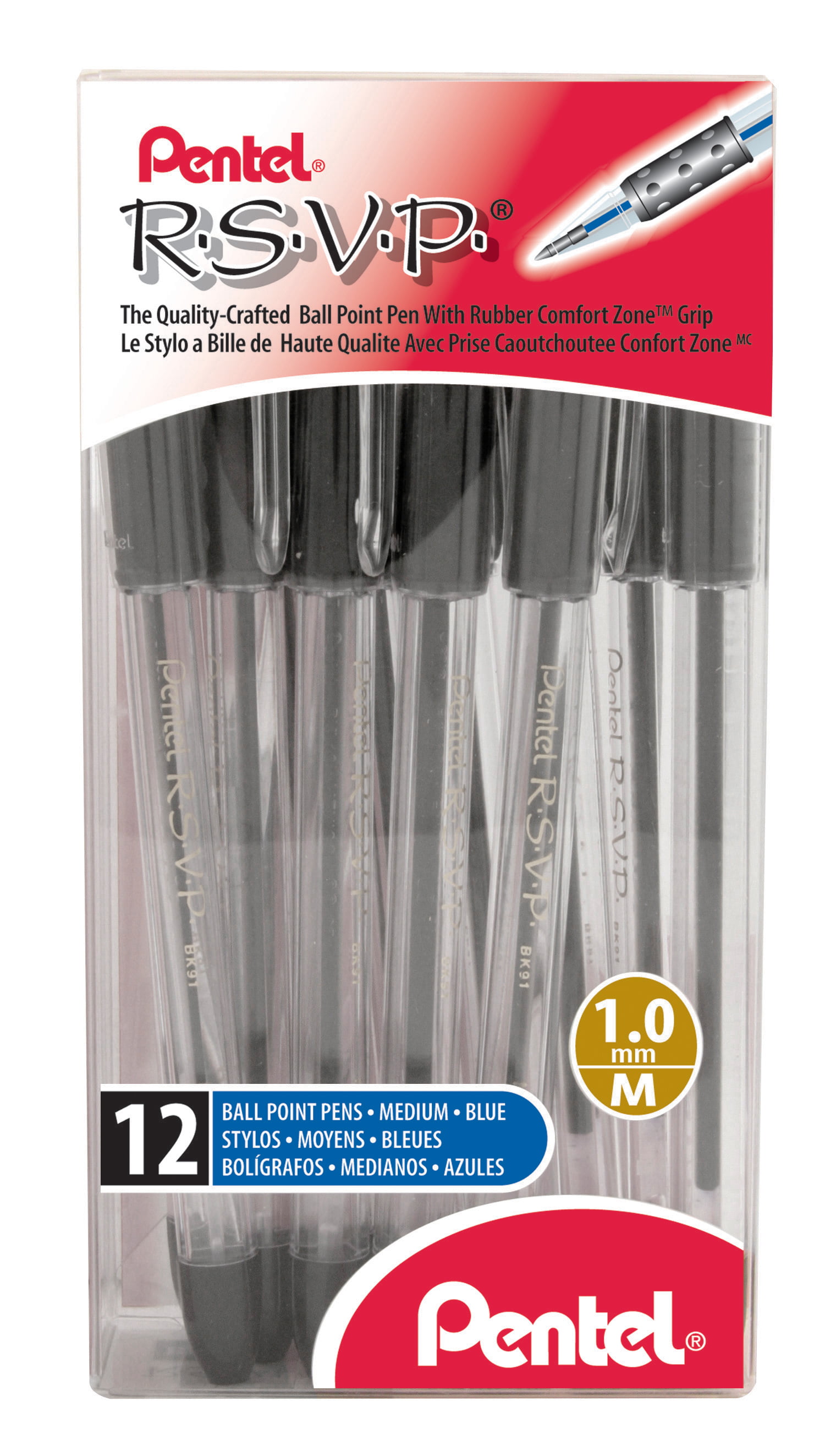 BIC Pens Point Ball Black Stic Round Ink Pack UK Seller 1-50 