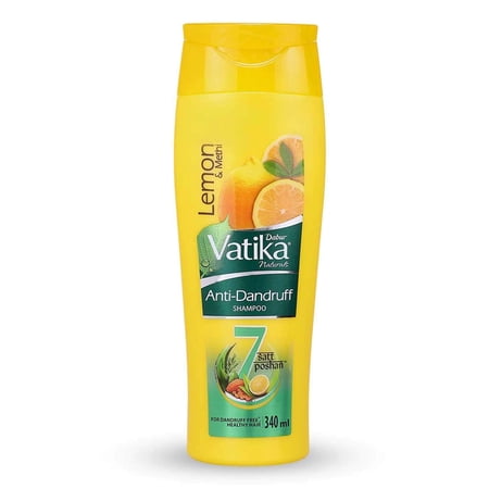 Dabur Vatika Anti Dandruff Shampoo, 340Ml