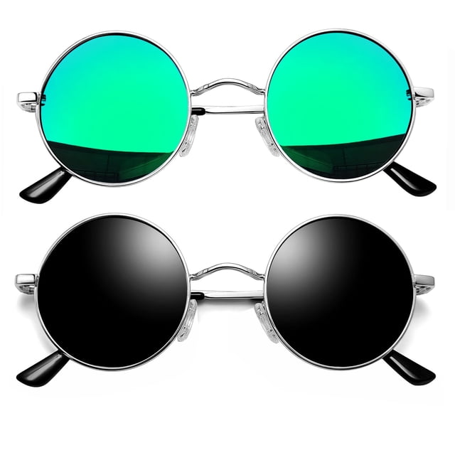 Gafas de sol Joopin Small Round Circle Polarized UV400 Silver