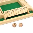 thumbnail image 4 of Traditional Four Sided Wooden 10 Number Pub Bar Board Dice Game For Shut the Box SHIP Deluxe Four Sided 10 Number Shut the Box Board Game Wooden Dice Toy Family Game, 4 of 6