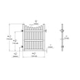 thumbnail image 5 of Vita Classic 60" Gate Arbor Accessory, White Vinyl, VA84225, 5 of 5