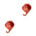 thumbnail image 4 of Toystoory Cesta de drenaje para fregadero, lavaplatos, cocina, lavabo, colador, organizador, estante para grifo, filtro de multifuncional de Rojo naranja 2Conjunto, 4 of 6
