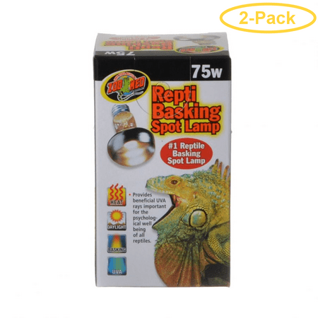 Zoo Med Repti Basking Spot Lamp Replacement Bulb 75 Watts - Pack of