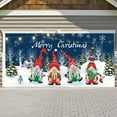 thumbnail image 4 of Elainilye 13x6FT Christmas Garage Door Background Vinyl Banner for Holiday Party Decor Outdoor Indoor Use Festive Scene Setting, 4 of 6