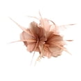 thumbnail image 2 of TISHITA Vintage Feather Fascinator 1920s Great Hair Clips Pink, 2 of 5